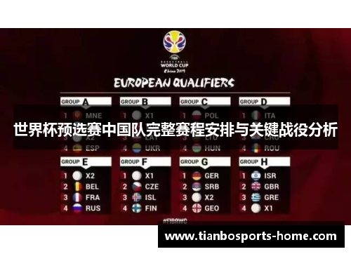世界杯预选赛中国队完整赛程安排与关键战役分析